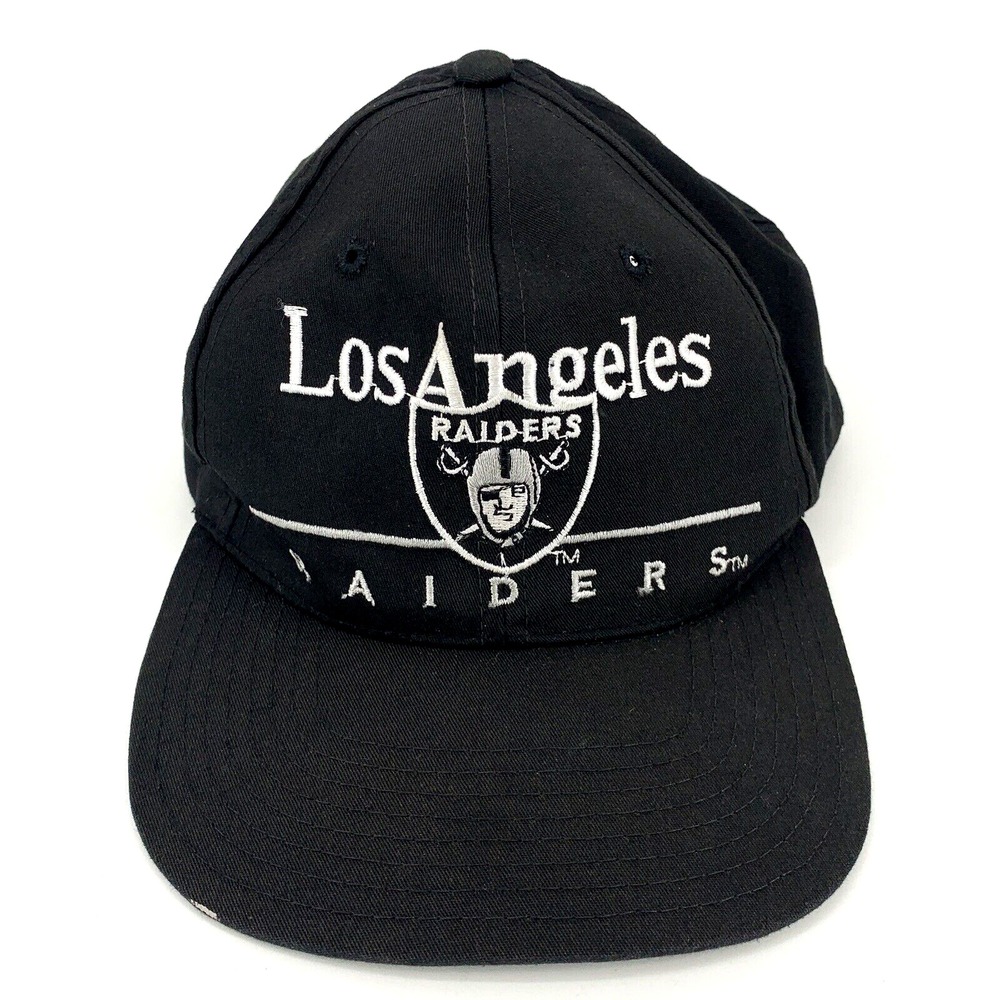 Vintage 90s Los Angeles Raiders Snapback Hat Cap Hip Hop NFL NWA